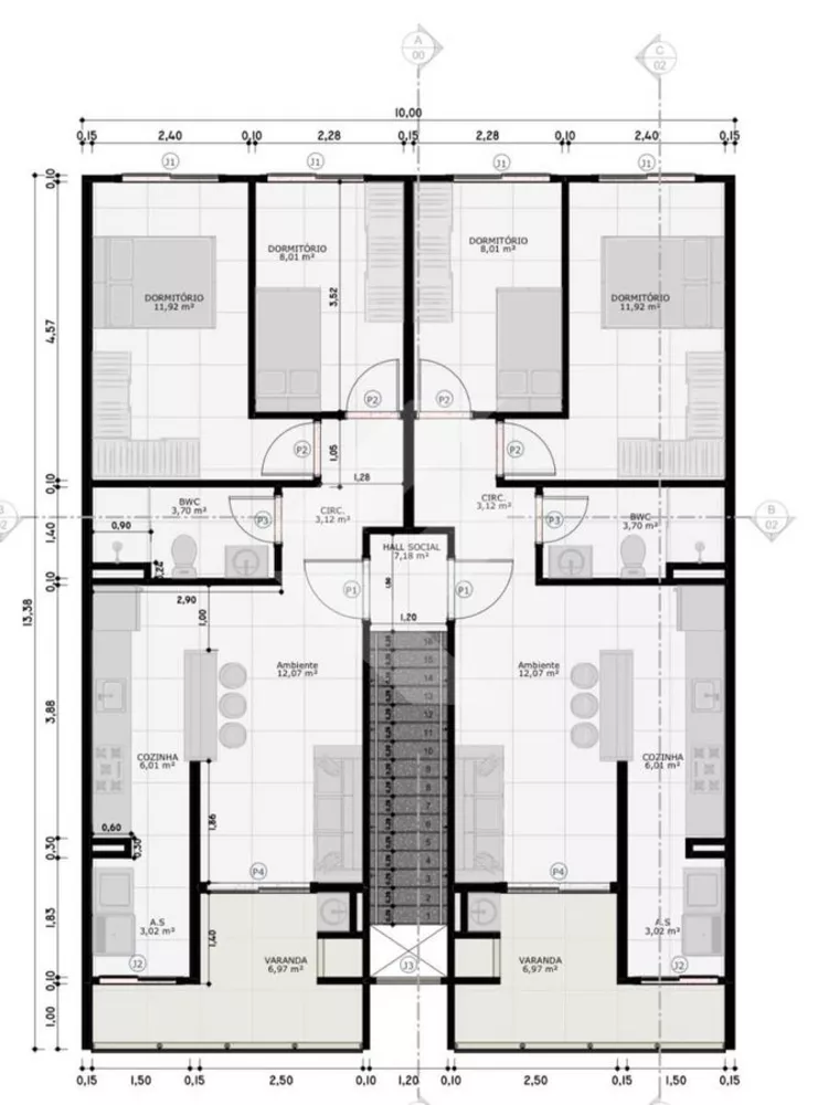 Apartamento à venda com 2 quartos, 58m² - Foto 4