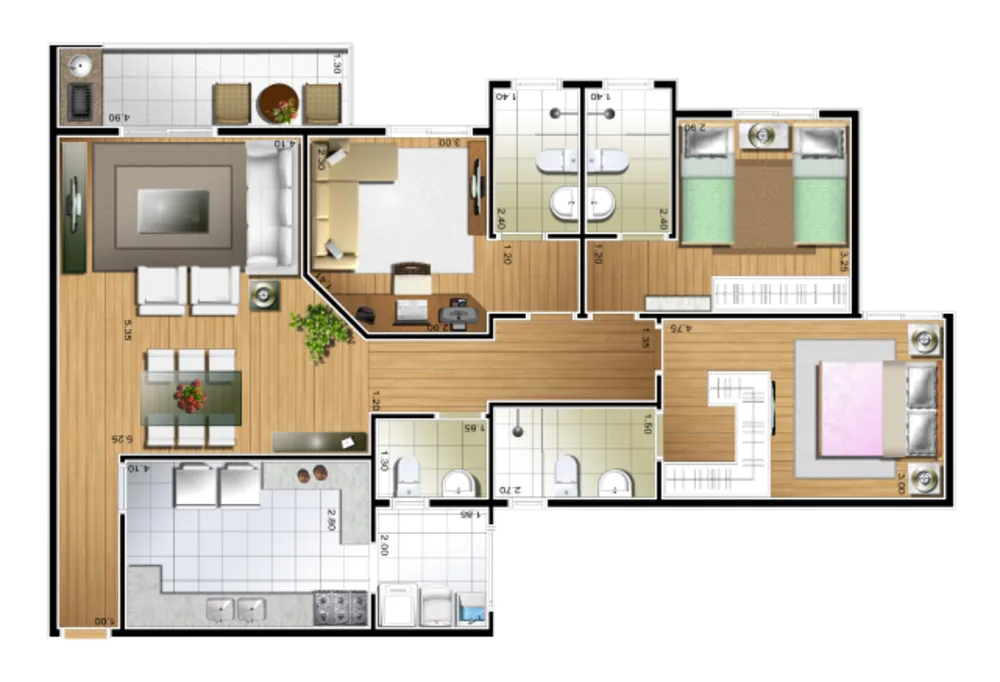 Apartamento, 3 quartos, 121 m² - Foto 12