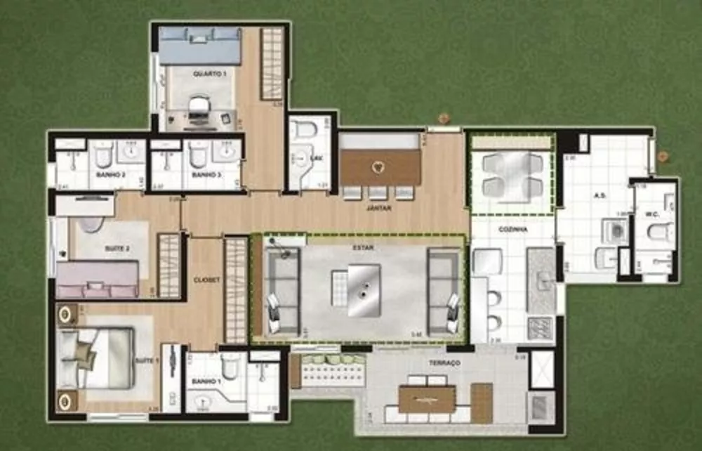 Apartamento à venda com 2 quartos, 66m² - Foto 4