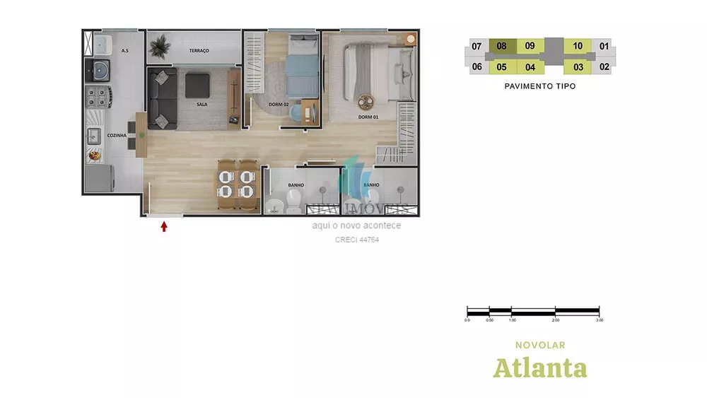 Apartamento, 2 quartos, 41 m² - Foto 26