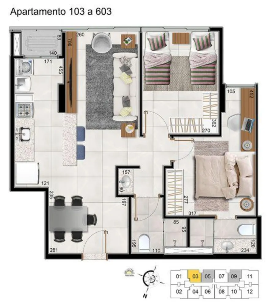 Apartamento, 2 quartos, 69 m² - Foto 7