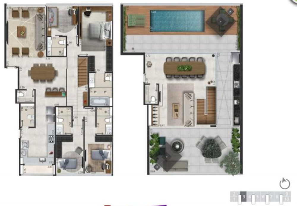 Apartamento à venda com 3 quartos, 200m² - Foto 4