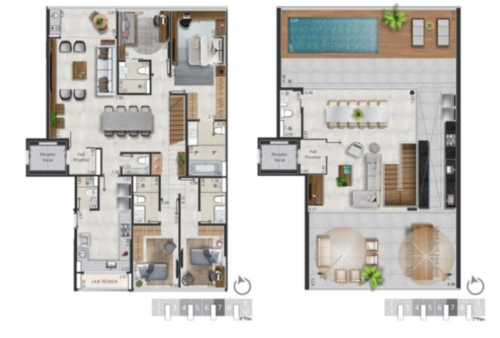 Apartamento à venda com 3 quartos, 200m² - Foto 3
