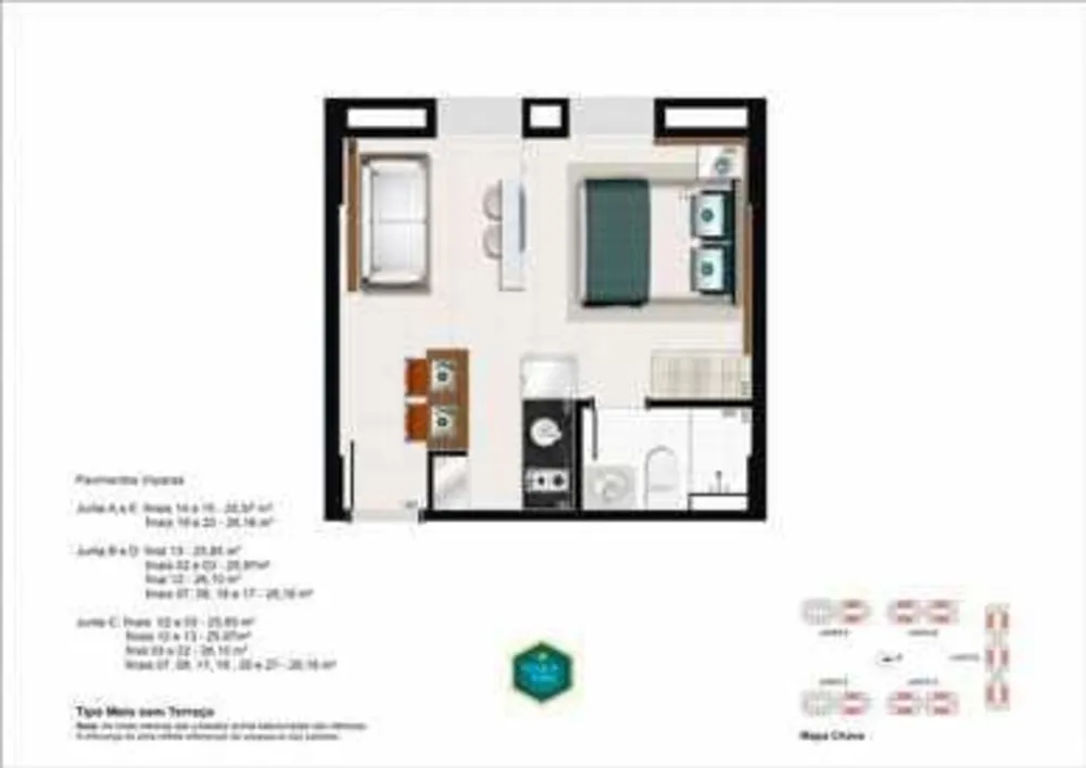 Apartamento, 1 quarto, 26 m² - Foto 7