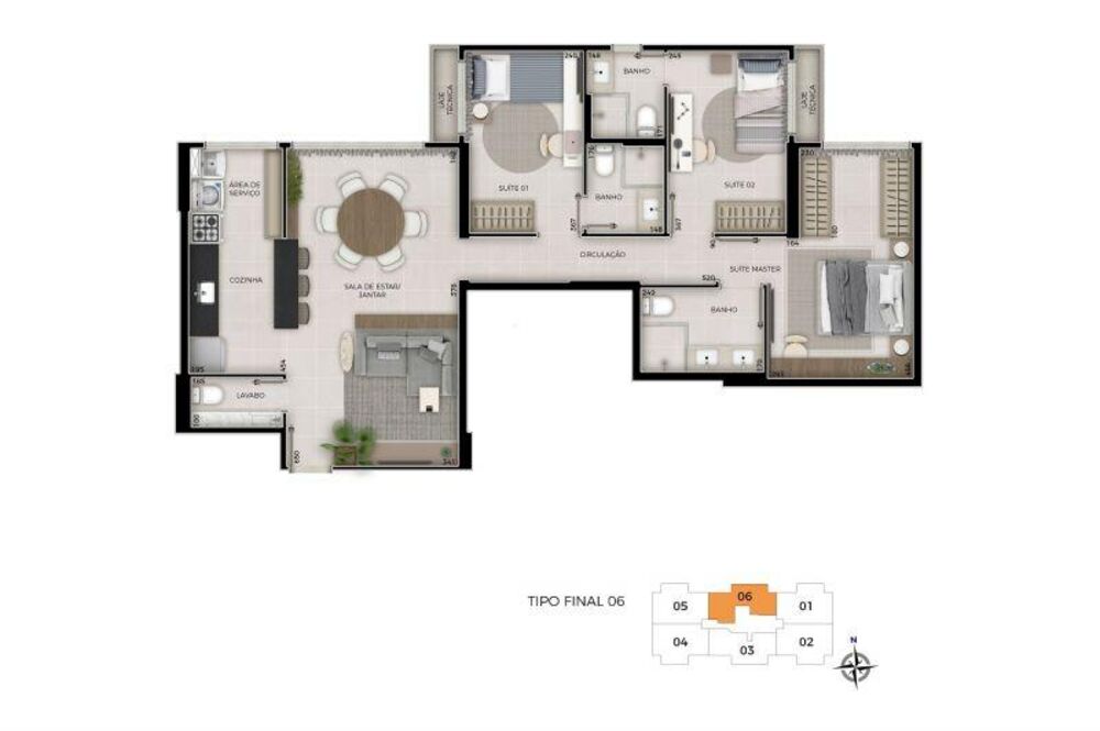 Apartamento à venda com 3 quartos, 100m² - Foto 9
