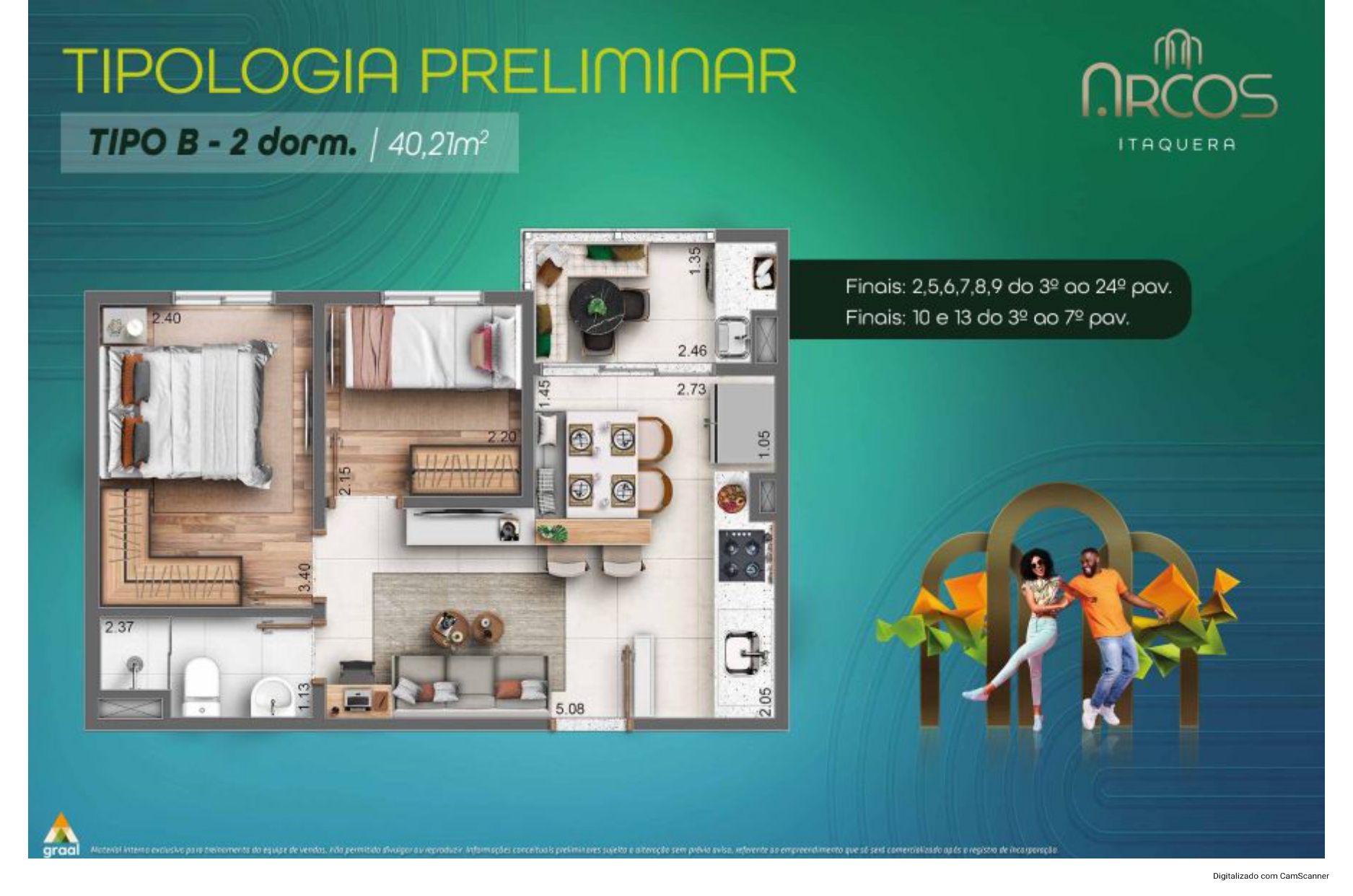 Apartamento à venda com 2 quartos, 42m² - Foto 10