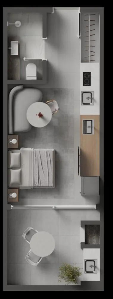Flat/Apart Hotel, 1 quarto, 52 m² - Foto 16