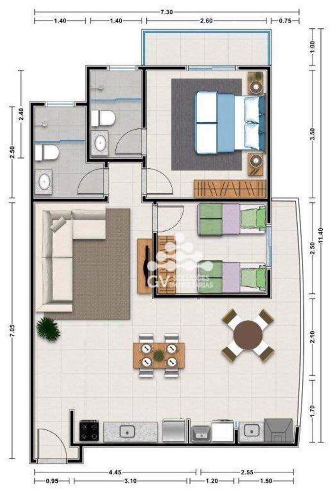 Apartamento, 2 quartos, 80 m² - Foto 14