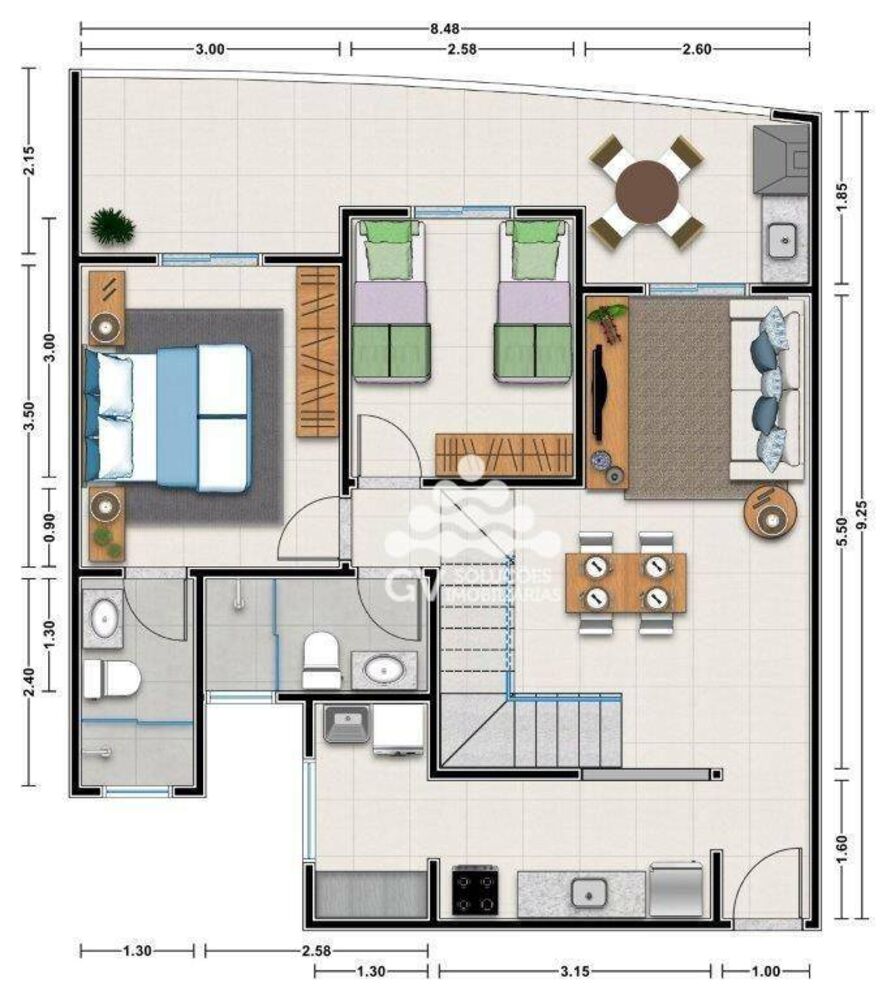 Apartamento, 2 quartos, 80 m² - Foto 7