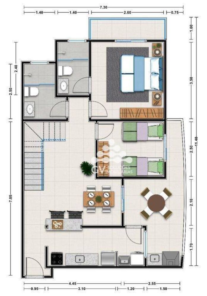 Apartamento, 2 quartos, 80 m² - Foto 4