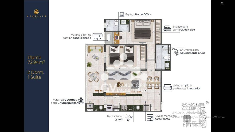 Apartamento, 2 quartos, 70 m² - Foto 6