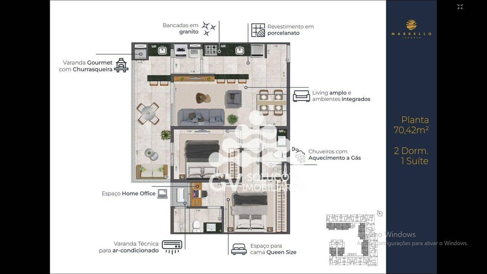 Apartamento, 2 quartos, 70 m² - Foto 15