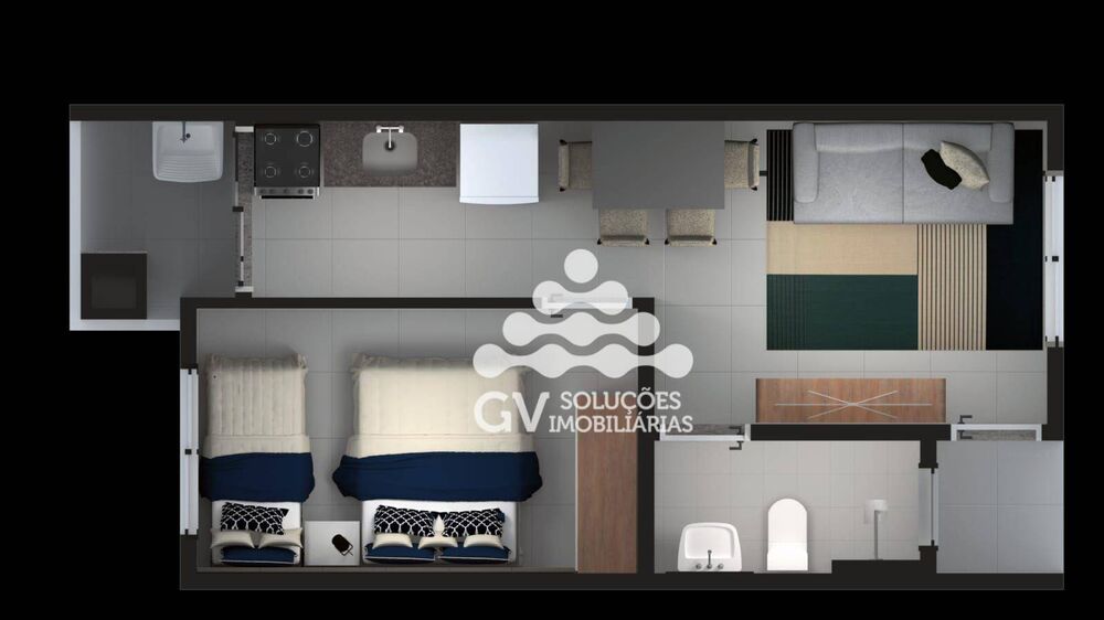 Apartamento, 1 quarto, 35 m² - Foto 6