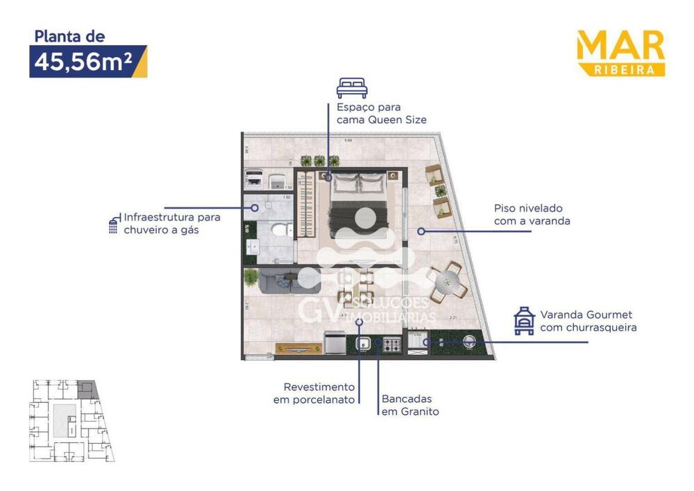 Apartamento, 1 quarto, 35 m² - Foto 13