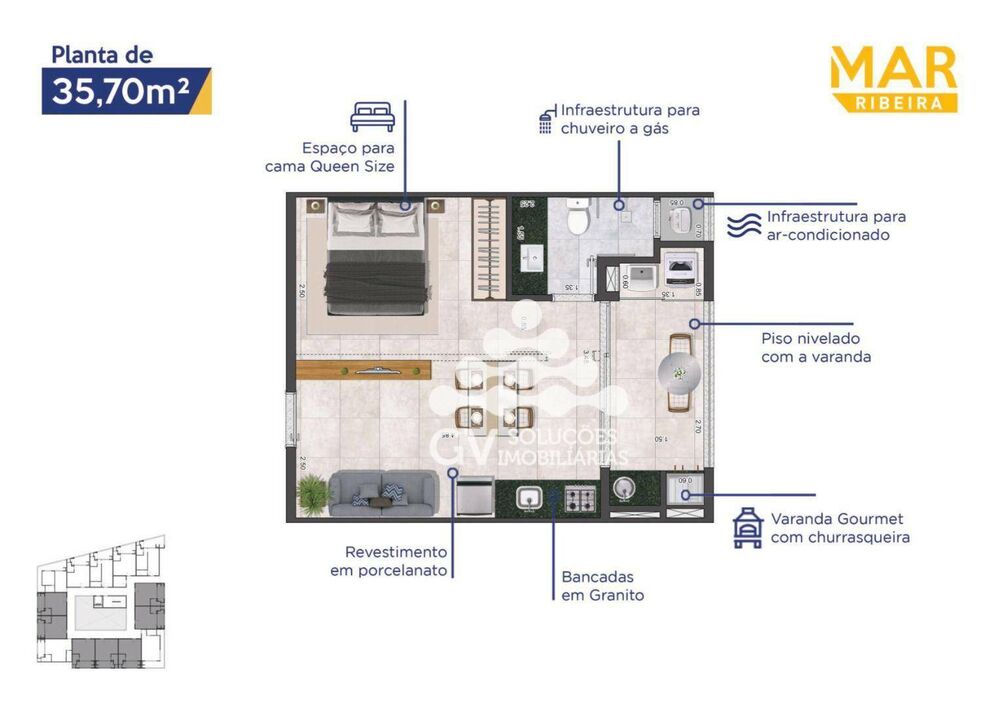 Apartamento, 1 quarto, 35 m² - Foto 15
