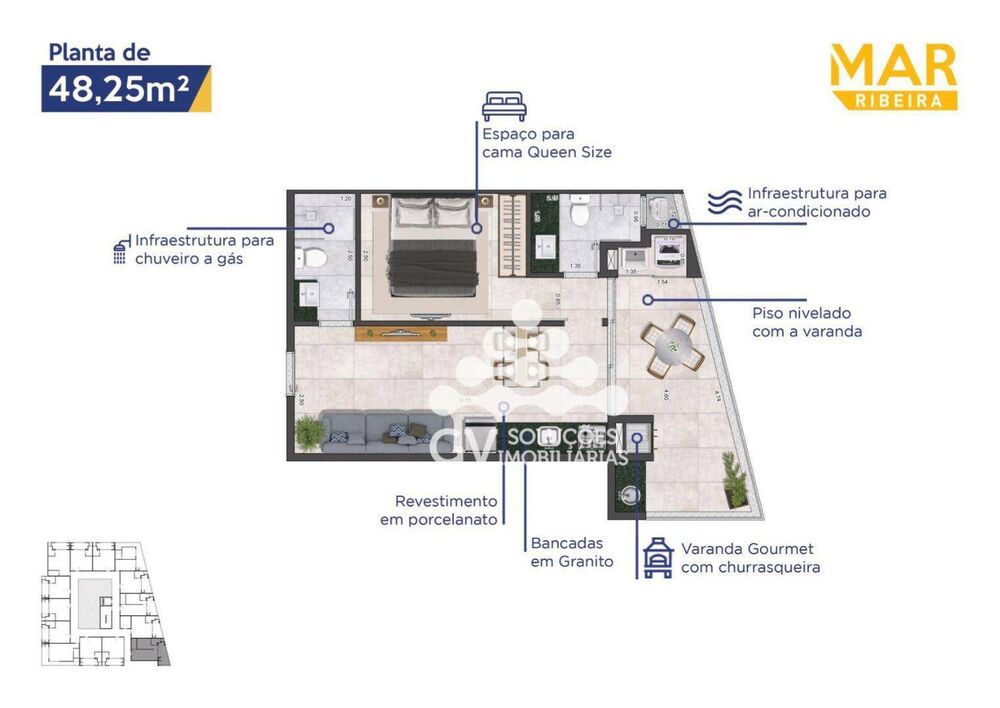 Apartamento, 1 quarto, 35 m² - Foto 5