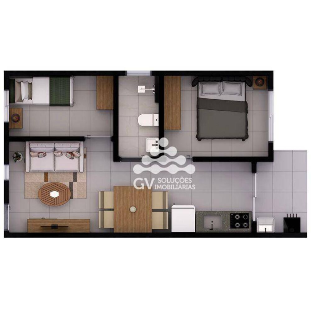 Apartamento, 1 quarto, 35 m² - Foto 3