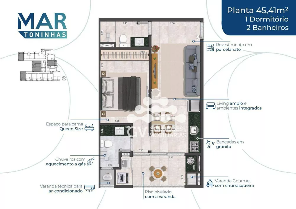 Apartamento, 1 quarto, 35 m² - Foto 10