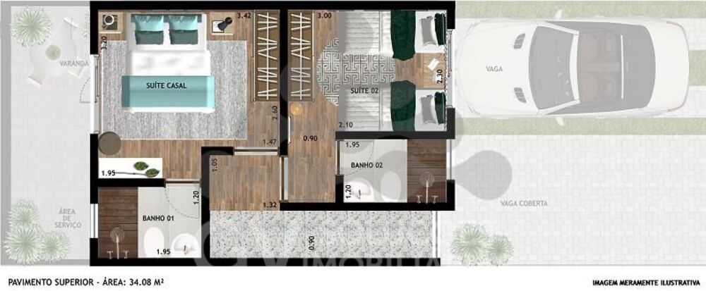 Casa de Condomínio, 2 quartos - Foto 5