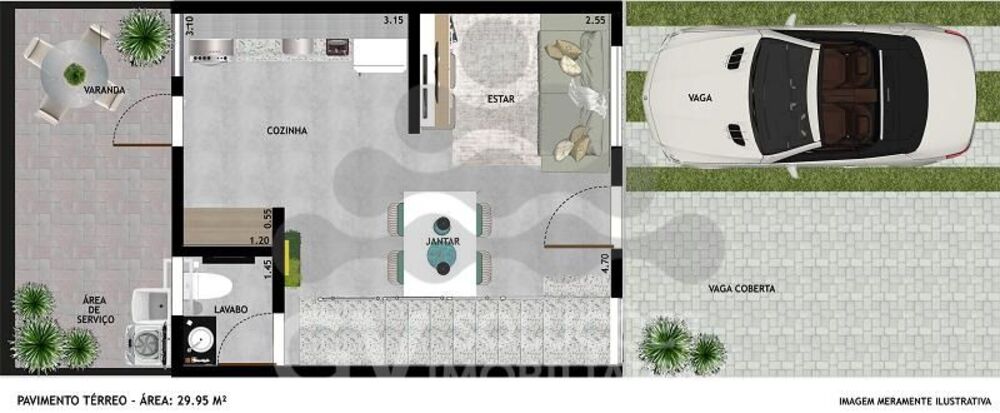 Casa de Condomínio, 2 quartos - Foto 3