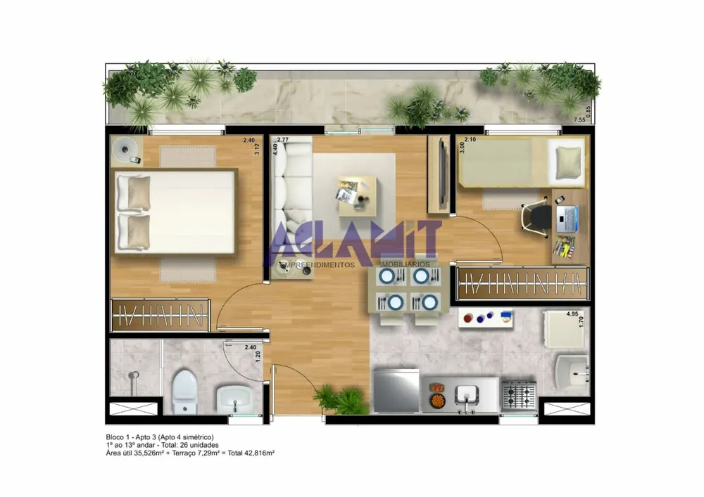 Kitnet-Studio, 35 m² - Foto 10