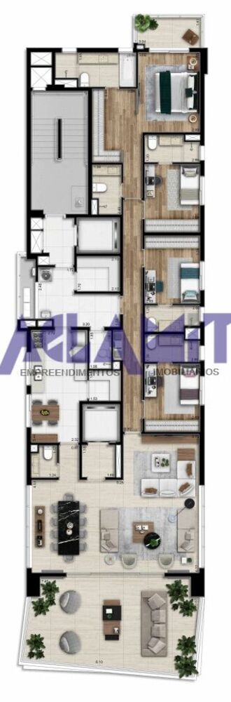 Apartamento, 4 quartos, 246 m² - Foto 3