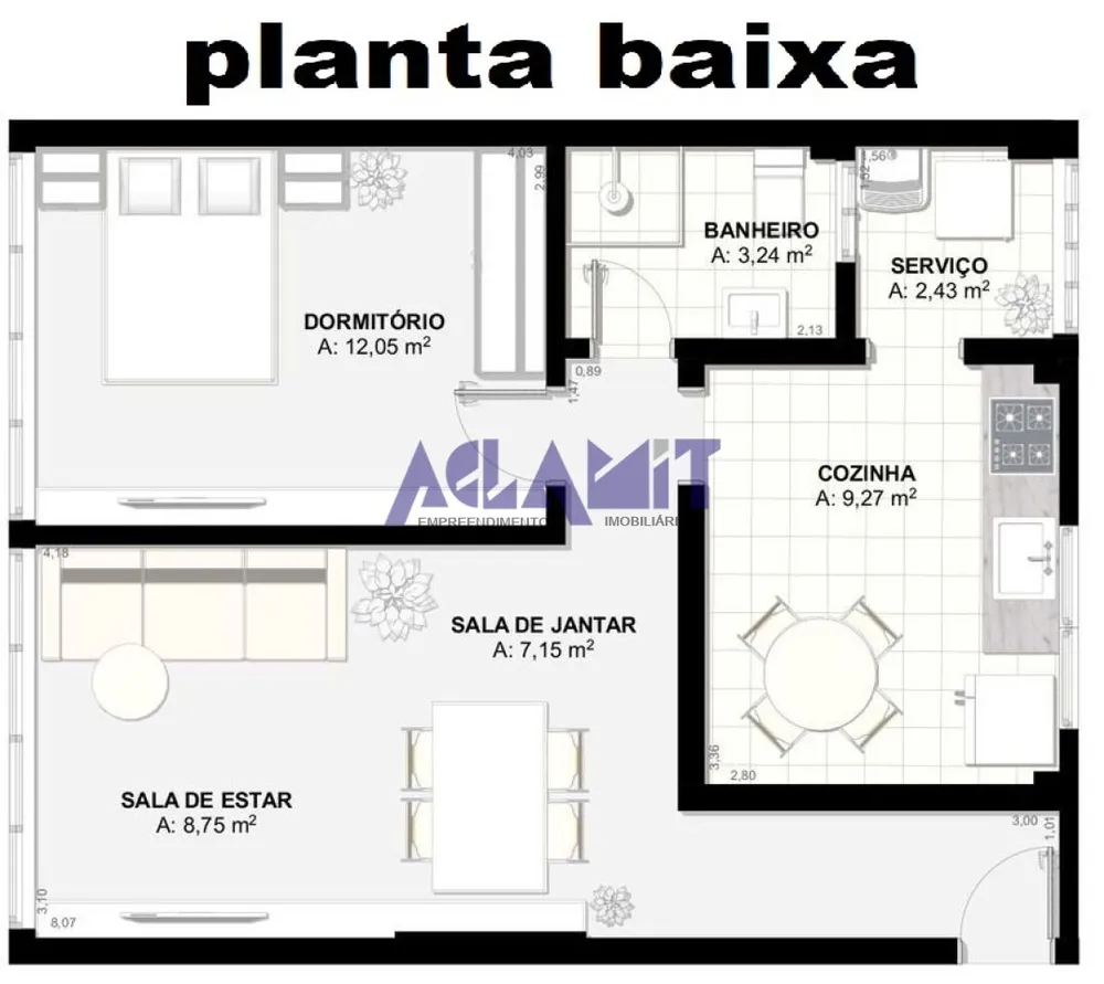 Apartamento, 1 quarto, 55 m² - Foto 12