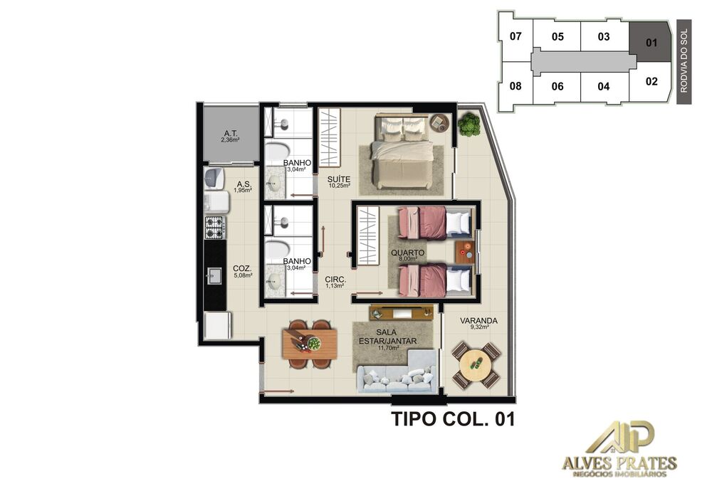 Apartamento, 2 quartos, 65 m² - Foto 7