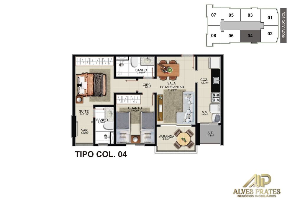 Apartamento, 2 quartos, 65 m² - Foto 6