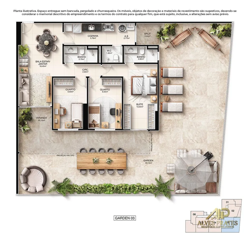 Apartamento, 3 quartos, 105 m² - Foto 7