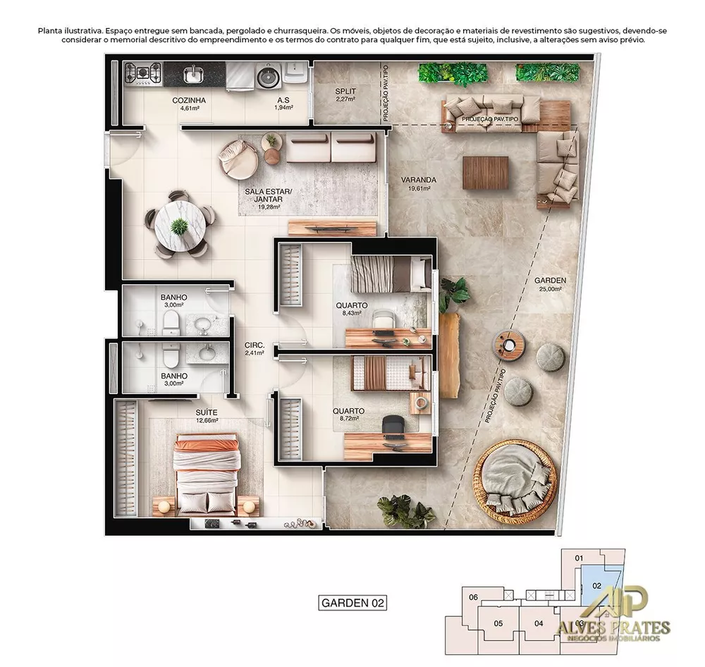 Apartamento, 3 quartos, 105 m² - Foto 1