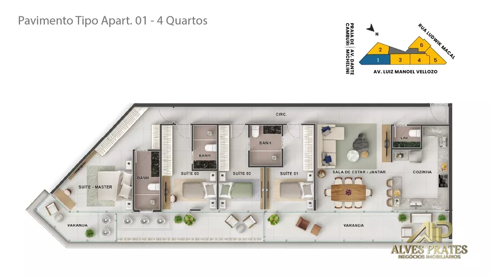 Apartamento, 3 quartos, 103 m² - Foto 4