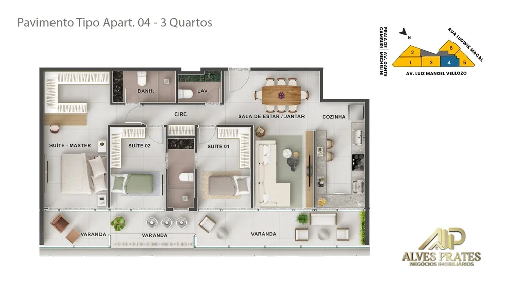 Apartamento, 3 quartos, 103 m² - Foto 13