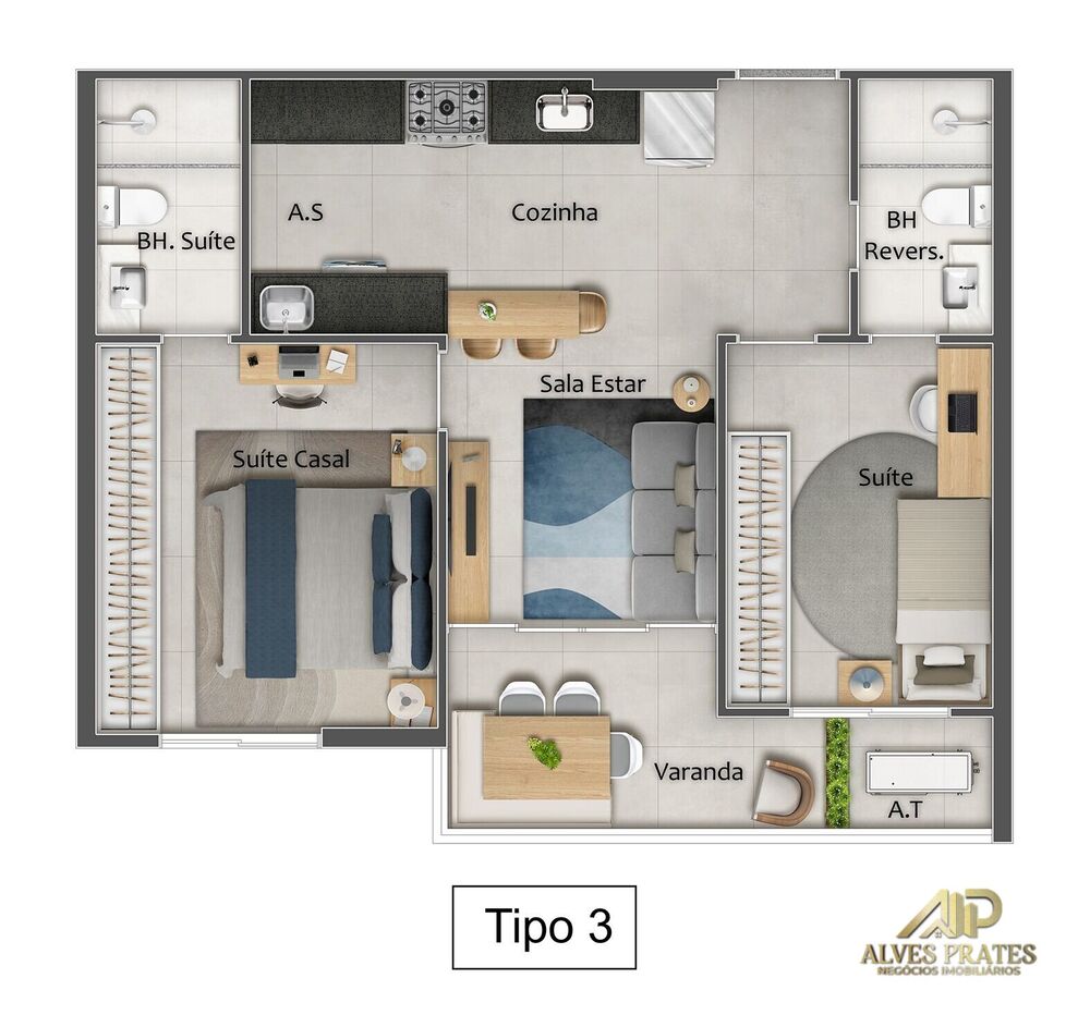 Apartamento à venda com 2 quartos, 65m² - Foto 11