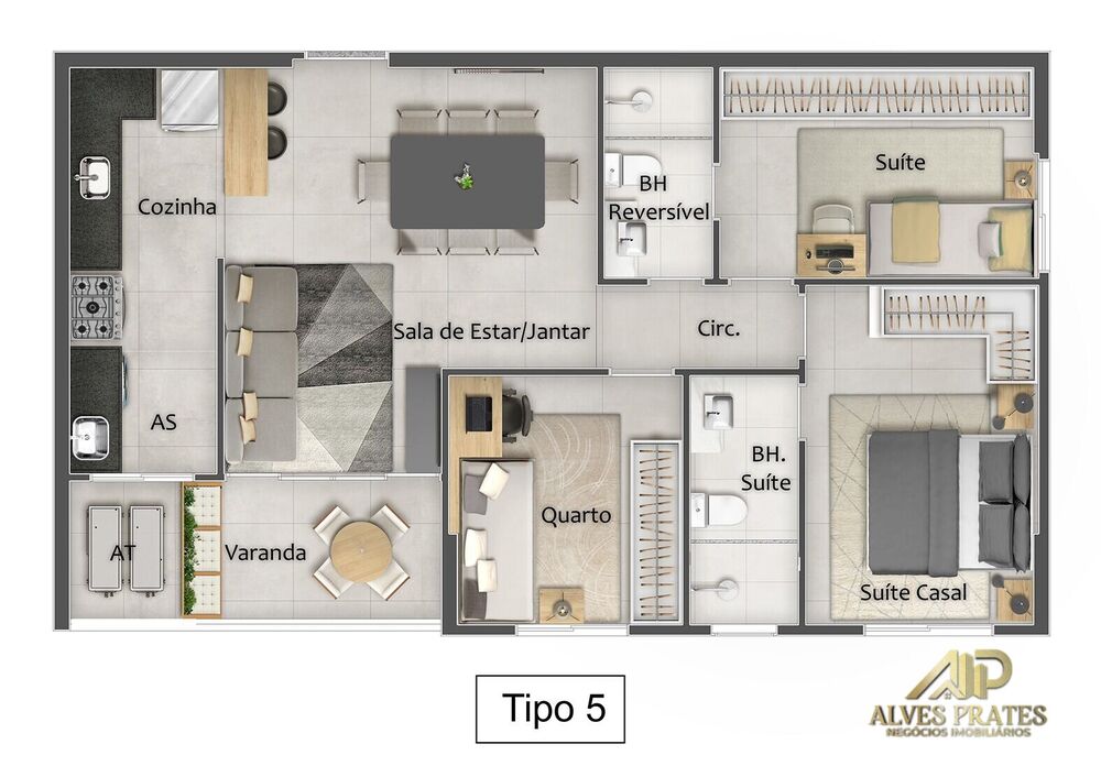 Apartamento à venda com 2 quartos, 65m² - Foto 12