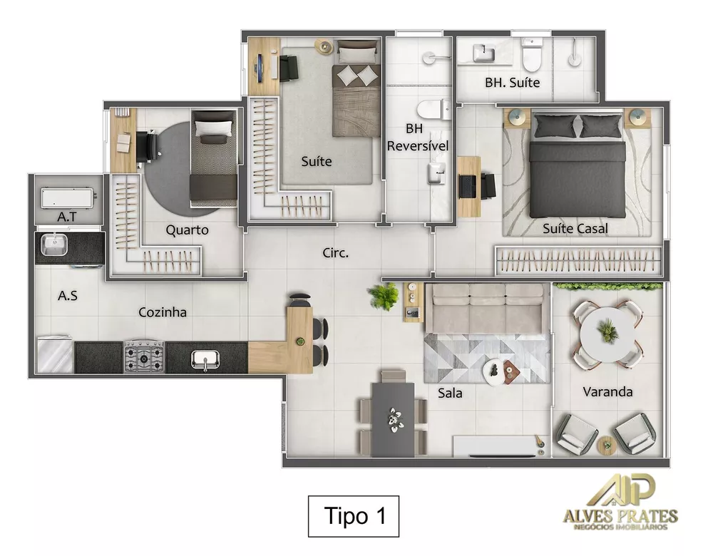 Apartamento, 3 quartos, 79 m² - Foto 18