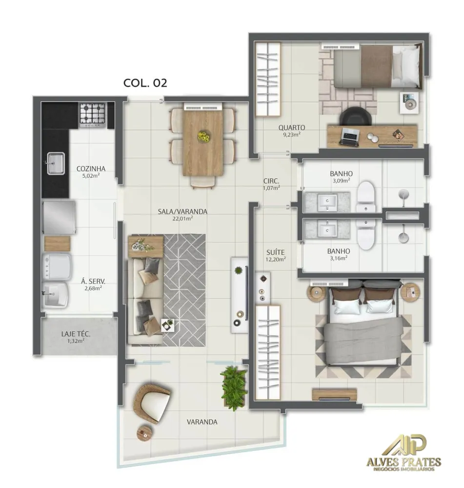 Apartamento, 2 quartos, 70 m² - Foto 15