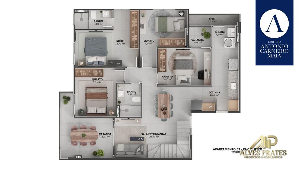 Apartamento, 4 quartos, 113 m² - Foto 11