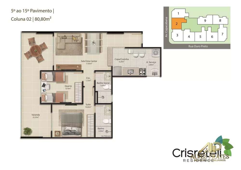 Apartamento, 2 quartos, 73 m² - Foto 6