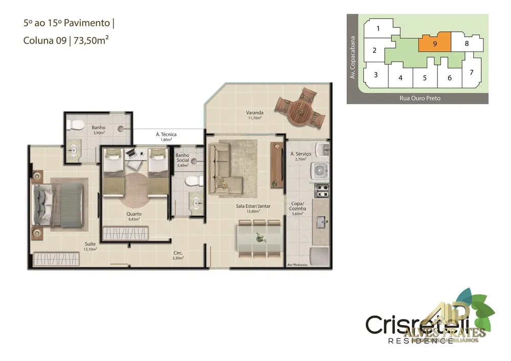 Apartamento, 2 quartos, 73 m² - Foto 24