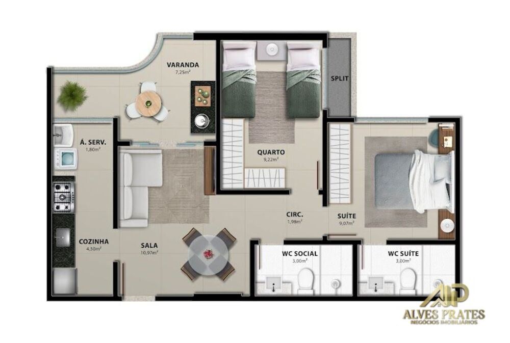 Apartamento, 2 quartos, 61 m² - Foto 22