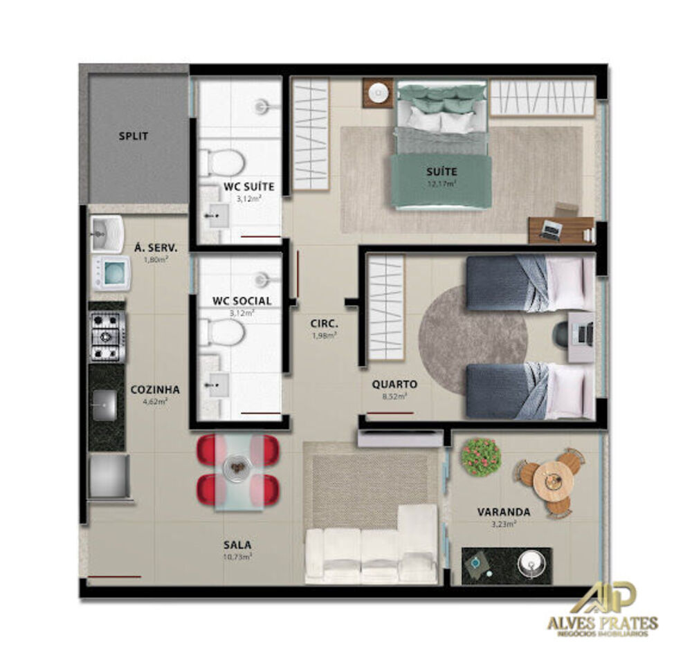 Apartamento, 2 quartos, 61 m² - Foto 23