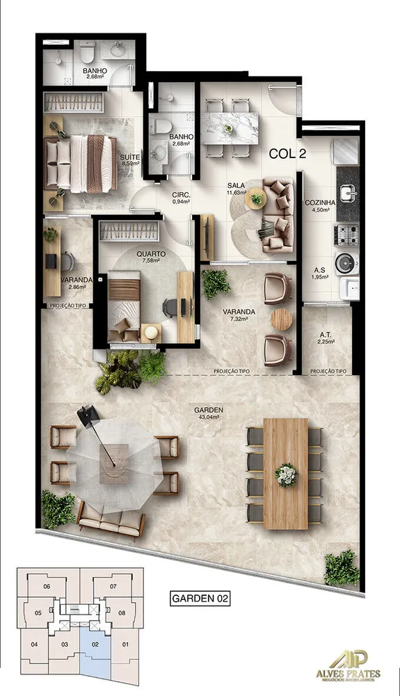 Apartamento, 2 quartos, 62 m² - Foto 11
