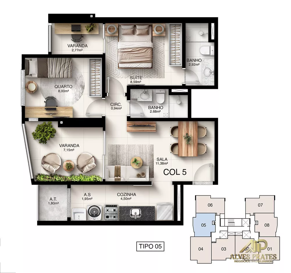 Apartamento, 2 quartos, 62 m² - Foto 4