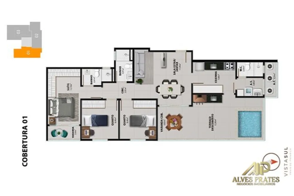 Apartamento, 2 quartos, 60 m² - Foto 9