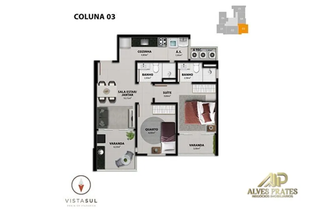Apartamento, 2 quartos, 60 m² - Foto 12