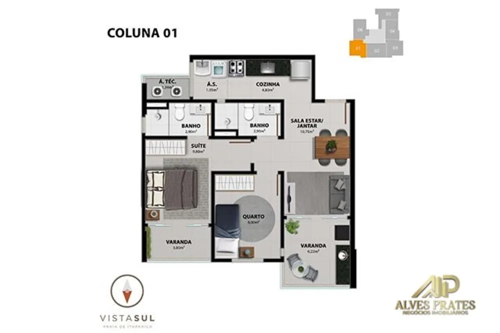 Apartamento, 2 quartos, 60 m² - Foto 11