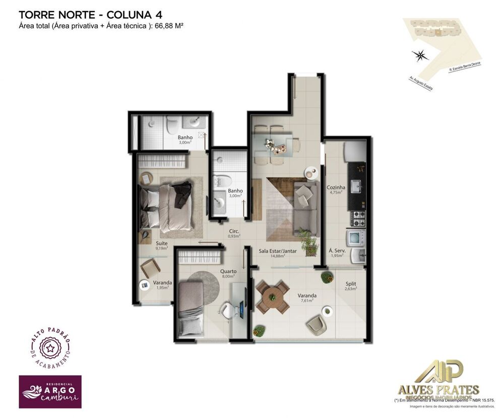 Apartamento, 2 quartos, 68 m² - Foto 16