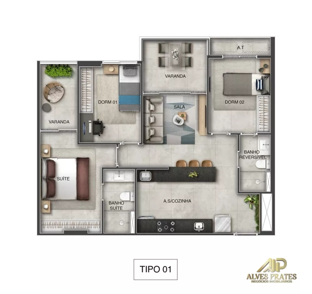 Apartamento, 2 quartos, 55 m² - Foto 14