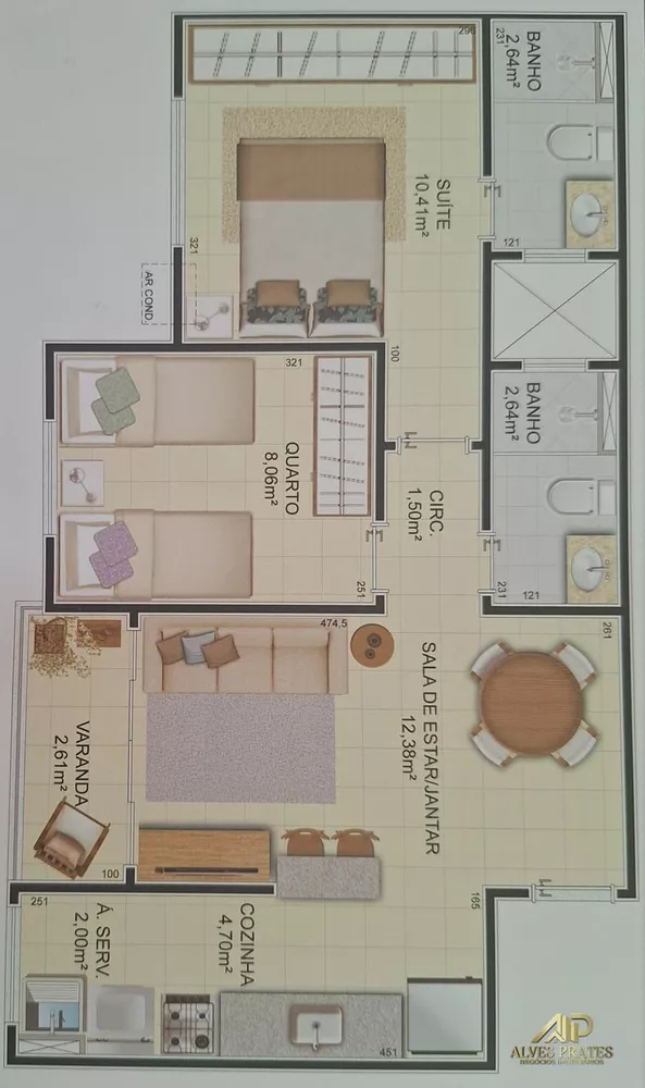 Apartamento, 2 quartos, 55 m² - Foto 4